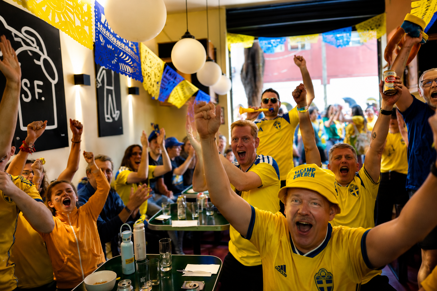 Official watch party with the Embassy of Sweden, CDMX